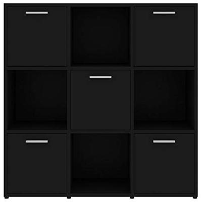 Boekenkast 90x30x90 cm spaanplaat zwart Boekenkast 90x30x90 cm spaanplaat zwart