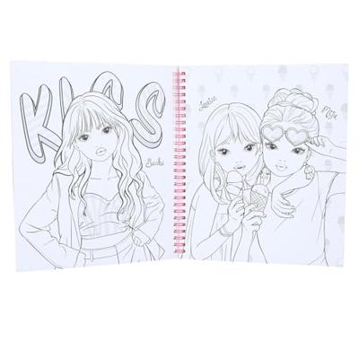 Topmodel Kleurboek Met Pailletten Topmodel Kleurboek Met Pailletten