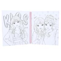 Topmodel Kleurboek Met Pailletten - thumbnail