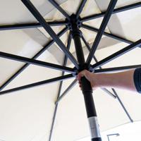 Parasol MYKANOS PUSH-UP 250cm sage green - thumbnail