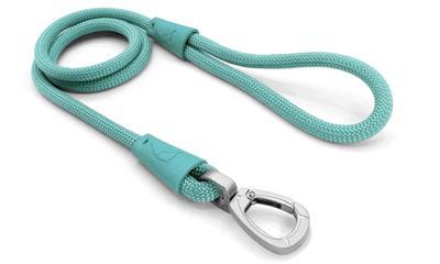MORSO HONDENRIEM REGULAR ROPE GERECYCLED AQUAMARINE BLAUW 120X1 CM