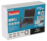 Makita Torx Slagschroefbitset | 7-delig | Impact Black | 1/2&apos;&apos; | VK - E-23628 - thumbnail