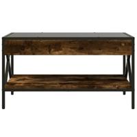 Salontafel met Infinity LED 70x50x38 cm gerookt eikenkleurig - thumbnail