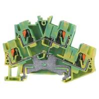 Phoenix Contact 3209620 Randaardeleidingklem 2-etages 5.2 mm Snelaansluiting Groen, Geel 50 stuk(s)