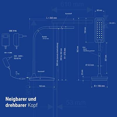 Maul MAULpearly colour vario 8201790 LED-bureaulamp LED LED vast ingebouwd 6 W Energielabel: D (A - G) Zwart Maul MAULpearly colour vario 8201790 LED-bureaulamp LED LED vast ingebouwd 6 W Energielabel: D (A - G) Zwart