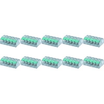 Lasklem Slim Set 10 Stuks - 5 Polig met Klemmetjes - Groen