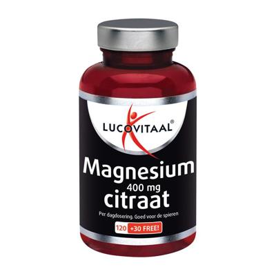 Lucovitaal Magnesium citraat 400mg 150 Tabletten Lucovitaal Magnesium citraat 400mg 150 Tabletten