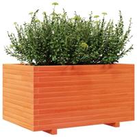 Plantenbak 90x60x49,5 cm massief grenenhout wasbruin - thumbnail
