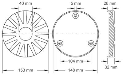 KS Tools 160.0574 Rubberen mat (Ø) 153 mm