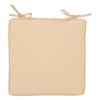 Esschert Design stoelkussen 39,8 x 39,5 cm polyester beige - thumbnail