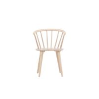 Nohr Eetkamerstoel 'Araseli' Rubberhout, kleur Whitewash - thumbnail