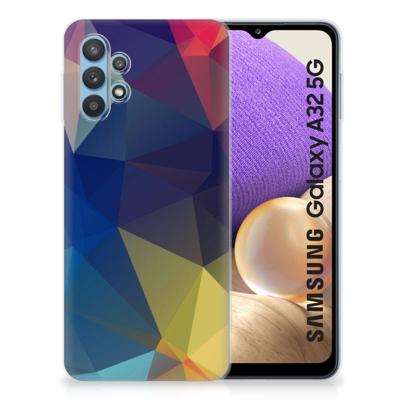 Samsung Galaxy A32 5G | TPU Hoesje | Polygon Dark Samsung Galaxy A32 5G | TPU Hoesje | Polygon Dark