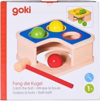 Goki houten hamerbank met bal - thumbnail
