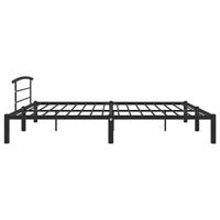 Bedframe metaal zwart 200x200 cm - thumbnail