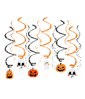Swirl Decoraties Halloween Halloween (12st) - thumbnail