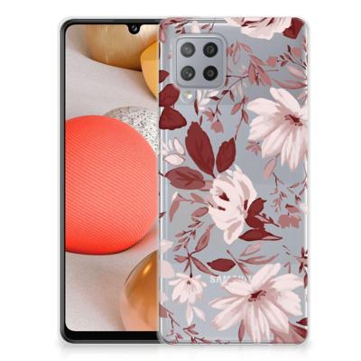 Smartphone hoesje Samsung Galaxy A42 Watercolor Flowers