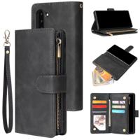 Voor Galaxy Note 10 multifunctionele retro Frosted horizontale Flip lederen draagtas met kaartsleuf & houder & rits portemonnee & foto frame & Lanyard - thumbnail