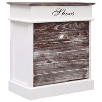 VidaXL Schoenenkast 50x28x58 cm paulowniahout bruin - thumbnail
