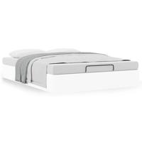 Bedframe zonder matras 140x190 cm kunstleer wit - thumbnail