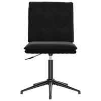 Eetkamerstoel fluweel zwart - thumbnail