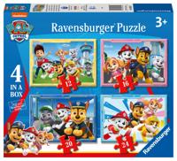 Ravensburger puzzel 4 in 1 paw patrol 12+16+20+24 stukjes - thumbnail