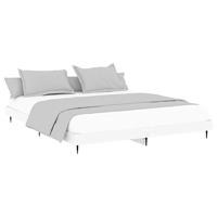 Bedframe LED massief hout wit 120x200 cm - thumbnail