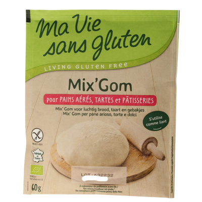 Ma Vie Sans Bindmiddel voor brood gebak mix gom glutenvrij bio 60 Gram