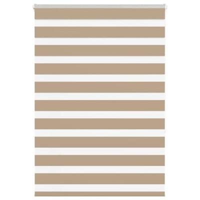 Zebra Blind 110x150 cm stofbreedte 105,9 cm polyester zandbruin