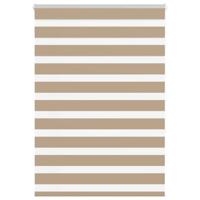 Zebra Blind 110x150 cm stofbreedte 105,9 cm polyester zandbruin - thumbnail