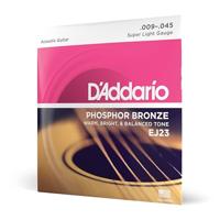 D&apos;Addario EJ23 Super Light Phosphor Bronze .009-.045 snarenset voor westerngitaar - thumbnail