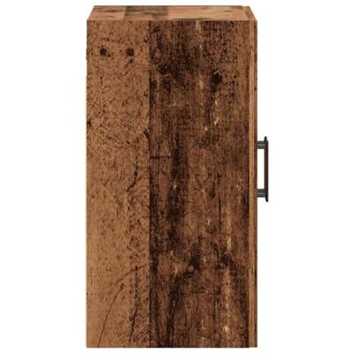 Wandkast 60x31x60 cm bewerkt hout oud houtkleurig Wandkast 60x31x60 cm bewerkt hout oud houtkleurig