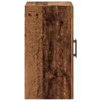 Wandkast 60x31x60 cm bewerkt hout oud houtkleurig - thumbnail