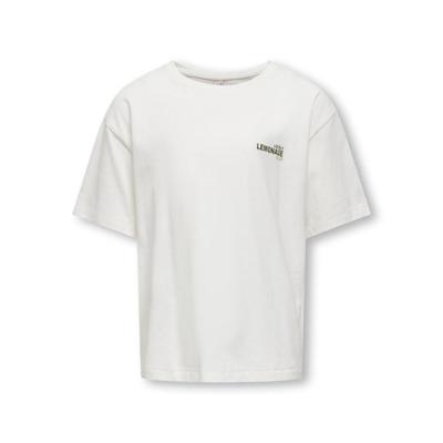 Kids ONLY zomer t-shirt S/S meisjes - loose fit - off wit - Koghelen