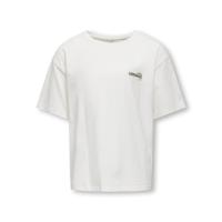 Kids ONLY zomer t-shirt S/S meisjes - loose fit - off wit - Koghelen - thumbnail