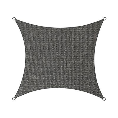 Livin'outdoor schaduwdoek Iseo HDPE vierkant 5m (Kleur doek: antraciet)