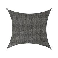 Livin'outdoor schaduwdoek Iseo HDPE vierkant 5m (Kleur doek: antraciet) - thumbnail
