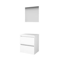 Basic-Line Ultimate 46 Badkamermeubelset - 60 x 46 cm - Greeploos - 2 Lades - Wastafelblad - Ice White - thumbnail