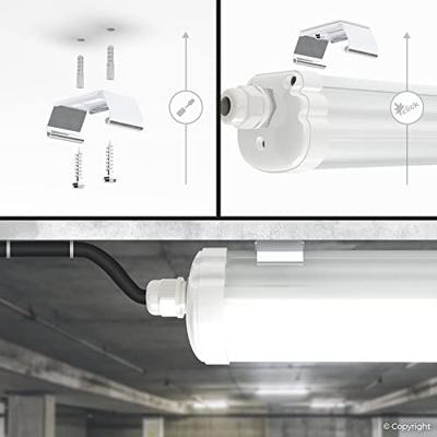 S-Series - Set van 12 LED TL armaturen 150cm - IP65 Waterdicht - 32 Watt 5120 Lumen (160lm/W) - 6500K Daglicht wit - Koppelbaar - IK07 - S-Series Tri-Proof plafondverlichting - thumbnail