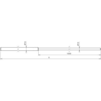 DEHN FS 16 10 1500 AL Stang voor bliksemafleider 1 stuk(s) DEHN FS 16 10 1500 AL Stang voor bliksemafleider 1 stuk(s)