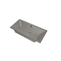 Xenz Kristal Ligbad - 160x75x48 - afvoer Midden - acryl - cement 6984-06 - thumbnail