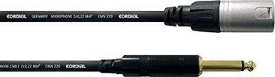 Cordial CCM 5 MP XLR Verbindingskabel [1x XLR-stekker - 1x Jackplug male 6,3 mm] 5.00 m Zwart