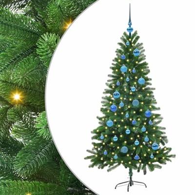 VidaXL Kerstboom met 150 led met standaard groen 150 cm pe VidaXL Kerstboom met 150 led met standaard groen 150 cm pe