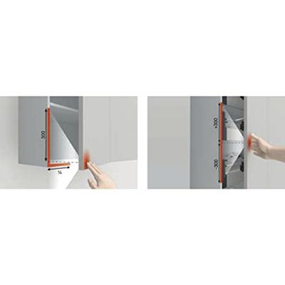 Blum set regelbare TIP-ON - lang - Carbon zwart - 956A1004 - thumbnail
