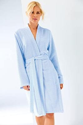 Cawö Cawö Dames Badjas 1214 Mittelblau 40