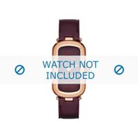 Marc by Marc Jacobs horlogeband MJ1483 Leder Bordeaux 14mm + standaard stiksel - thumbnail