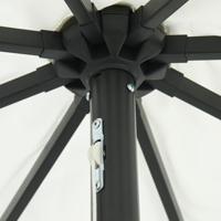 Parasol met LED-verlichting Ø395x245 cm zandwit - thumbnail