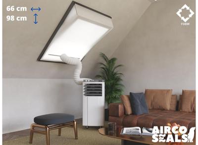 FDBW FK04 - Airco Raamafdichtingskit - 66 x 98 cm - Geschikt voor Velux Tuimelvenster Dakraam