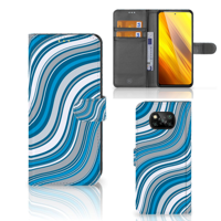 Xiaomi Poco X3 | Poco X3 Pro | Telefoon Hoesje | Waves Blue - thumbnail