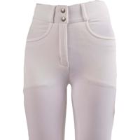 Montar Megan Highwaist Fullgrip rijbroek wit maat:36 - thumbnail