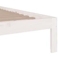 Bedframe massief hout wit 160x200 cm - thumbnail